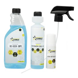 Carmotion Zestaw zimowy: odmrażacz szyb 500ml, odmrażacz zamków 50ml, koncentrat 250ml