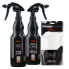Zestaw do czyszczenia i pielęgnacji tapicerki skórzanej – ADBL Leather Care Set 2 × 0,5 L + mikrofibra