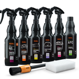 Zestaw kosmetyków do detailingu auta – ADBL PRO Detailing 6 × 0,5 L + akcesoria